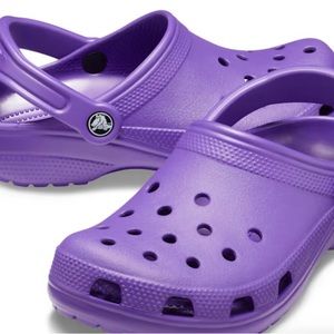 Neon Purple Crocs